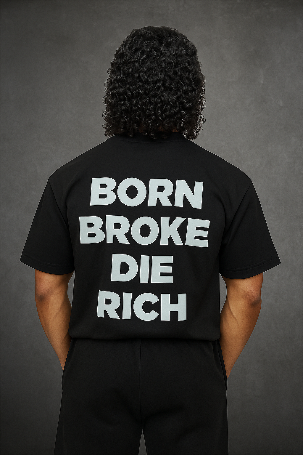 Limited Edition BORN BROKE DIE RICH T-shirt
