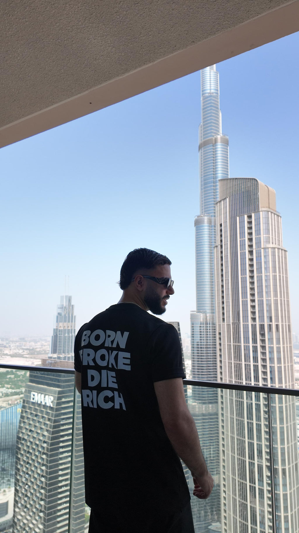 Limited Edition BORN BROKE DIE RICH T-shirt